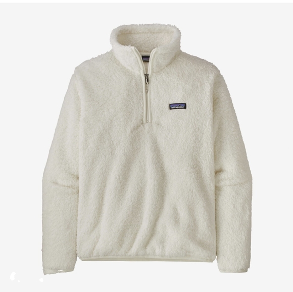 Patagonia Los Gatos Quarter Zip Fleece Jacket Small Birch White 25236 EUC - Picture 1 of 10